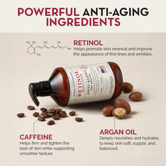 Rosen Apothecary ingredientes principales retinol cafeína y argán para firmeza