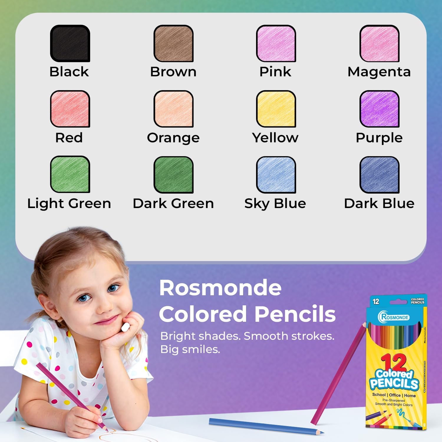 Rosmonde comparación de tamaño mostrando escala y cantidad para distribución
