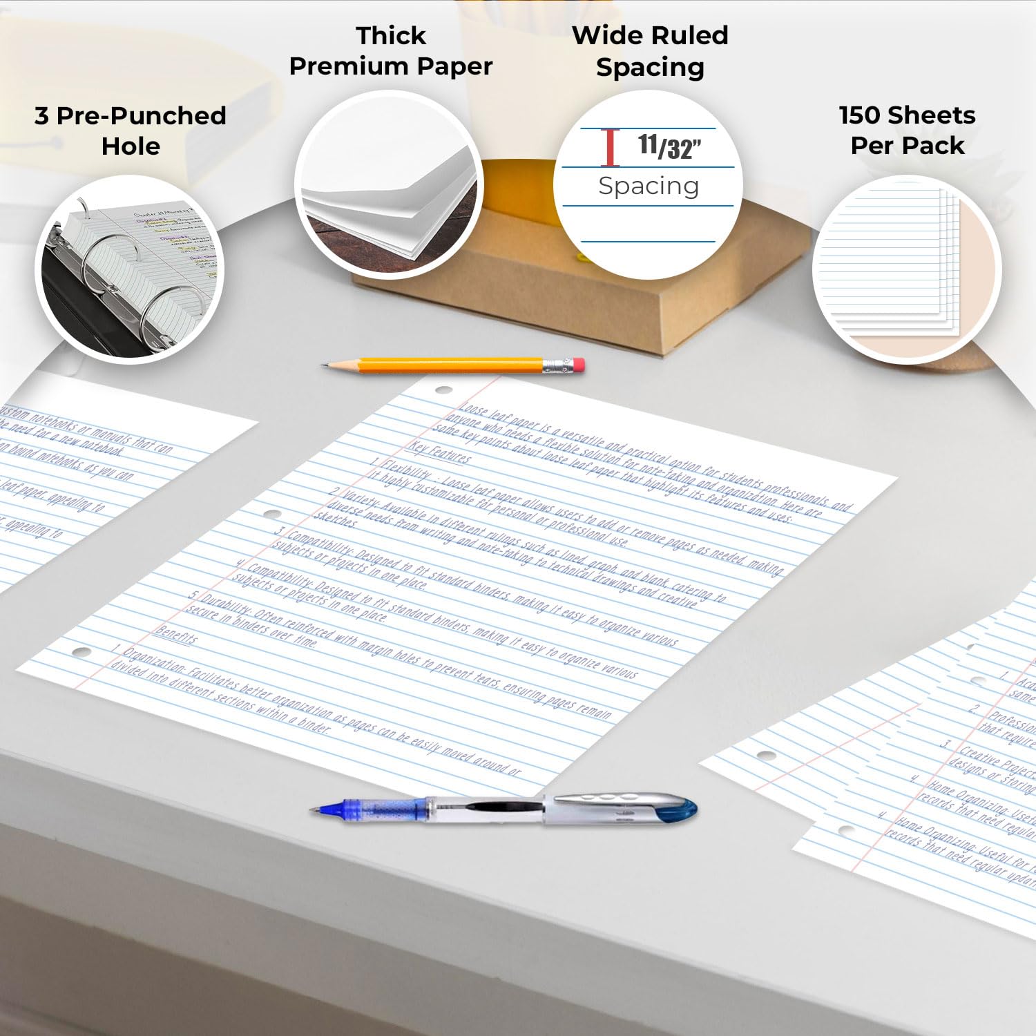 Rosmonde primer plano de la textura del papel, superficie para escritura fluida