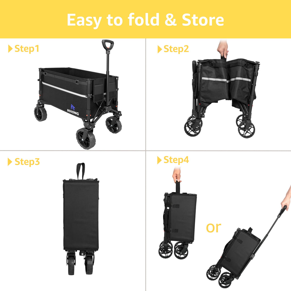ROSONG lifestyle image carrying groceries and beach items, conveys versatile use