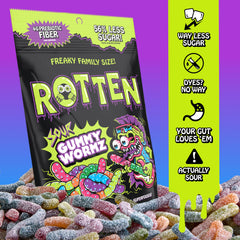 Rotten surtido de sabores coloridos, opción sabrosa y variada