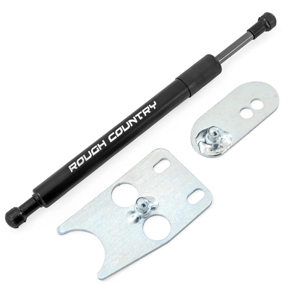 Rough Country primer plano del amortiguador en acero A1018, resistente