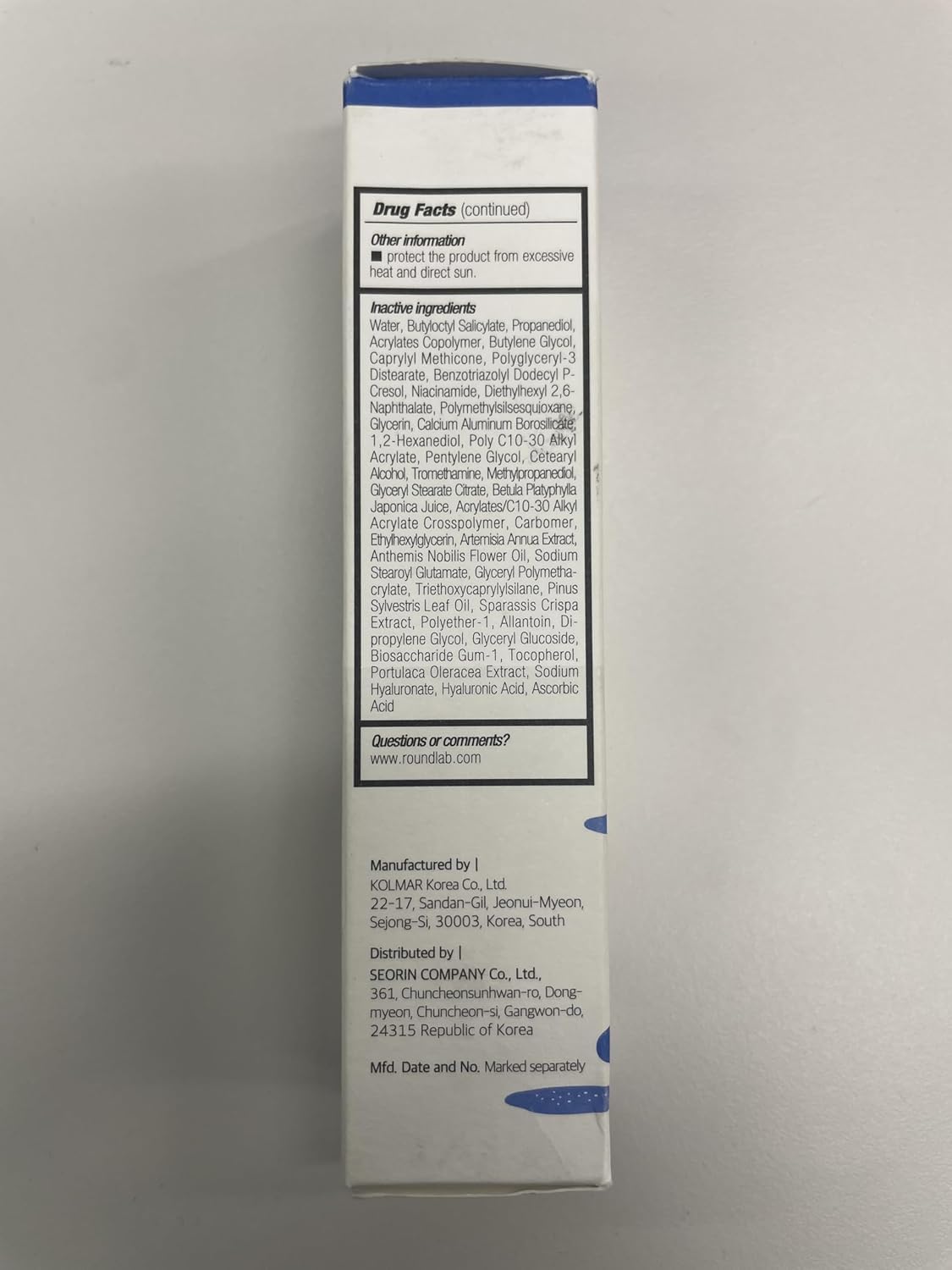 ROUND LAB protector solar bajo base de maquillaje sin efecto blanquecino