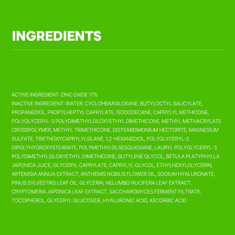 ROUND LAB etiqueta con ingredientes y libre de fragancias