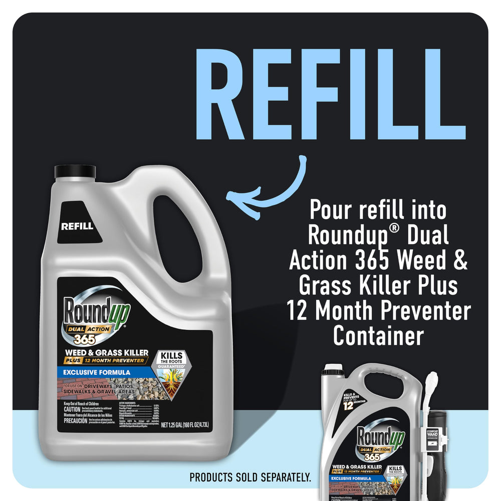 Roundup aplicado en grietas de entrada mostrando control seguro