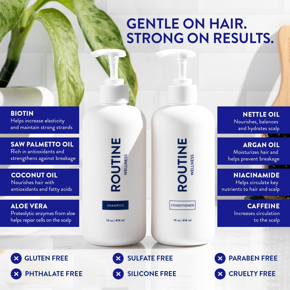 Routine Wellness producto en uso durante la ducha, limpiando suavemente sin resecar