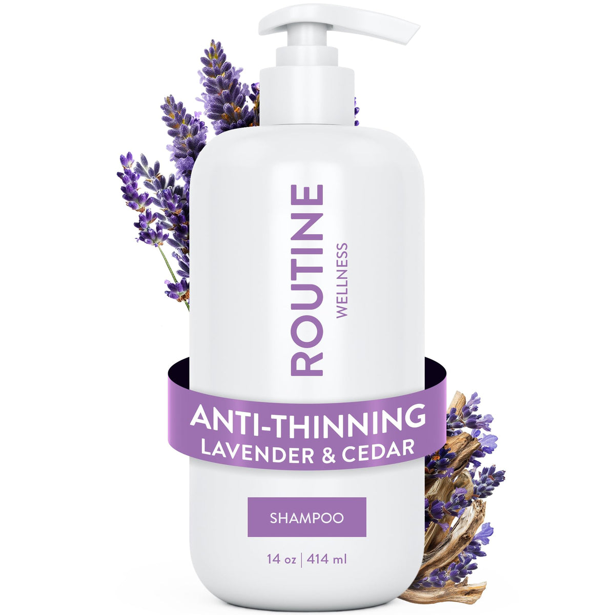 Routine Wellness frente del envase mostrando diseño y beneficio voluminizador