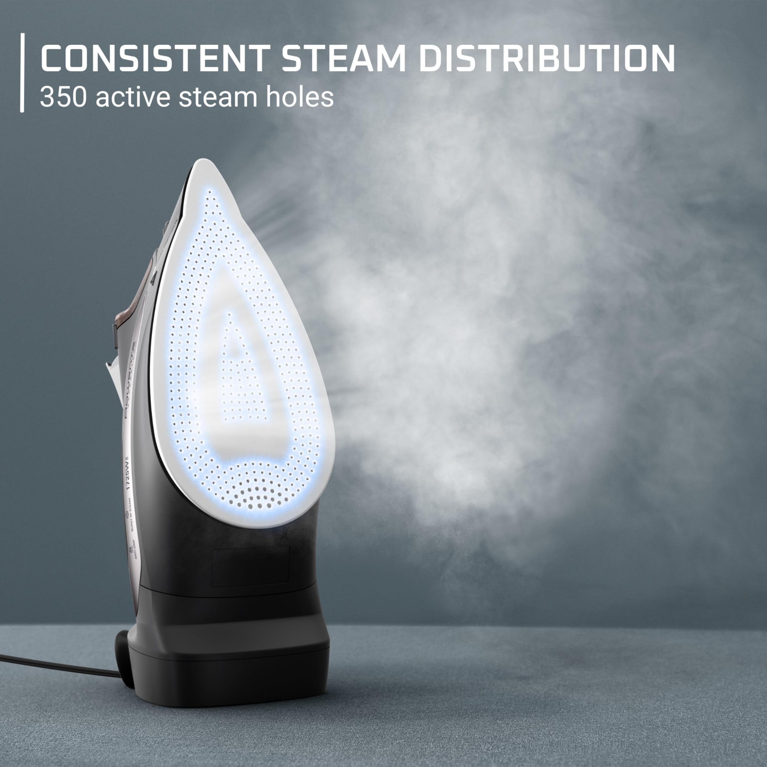 Rowenta AccessSteam enfoque en suela deslizamiento rápido para planchado eficiente