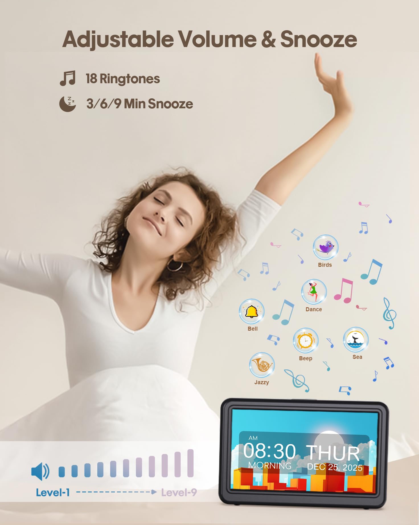 Roxicosly puertos traseros y adaptador para alimentación continua