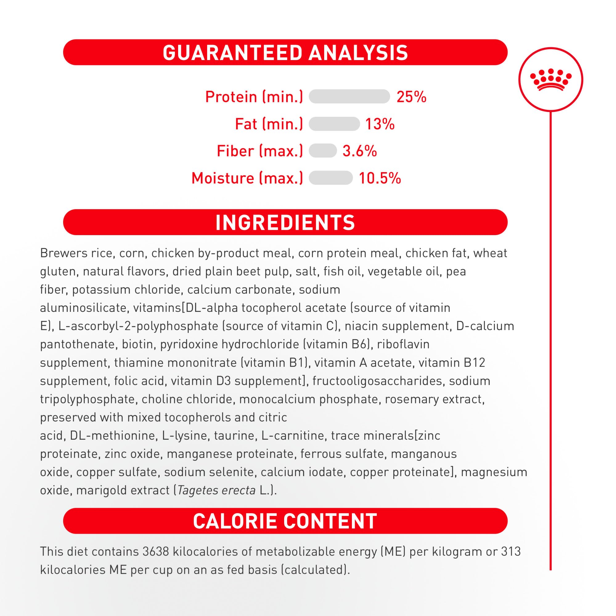 ROYAL CANIN comparación pelaje antes y después para brillo visible