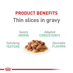 Royal Canin lata abierta con salsa apetecible y jugosa