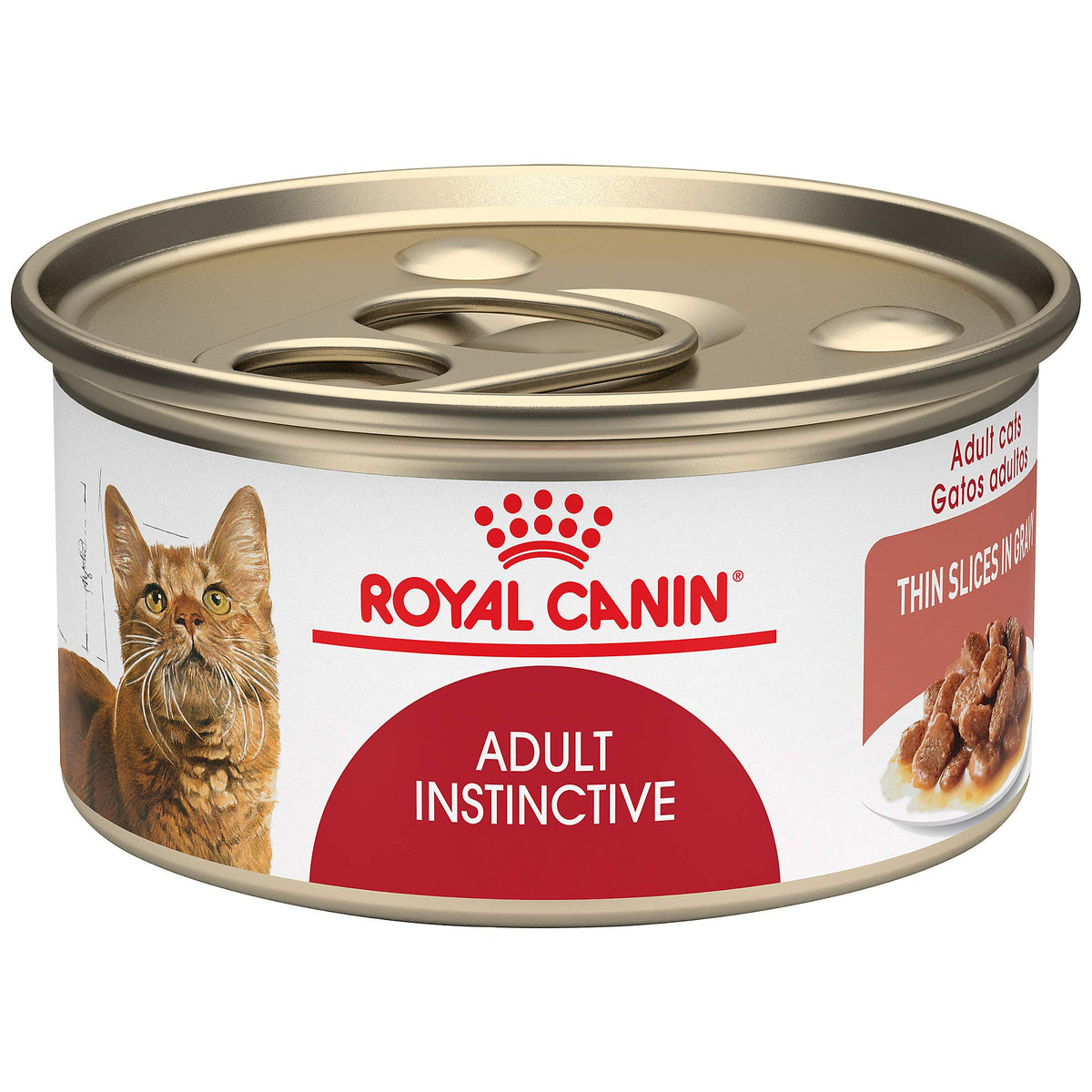 ROYAL CANIN lata frontal mostrando etiqueta y beneficio de nutrición equilibrada