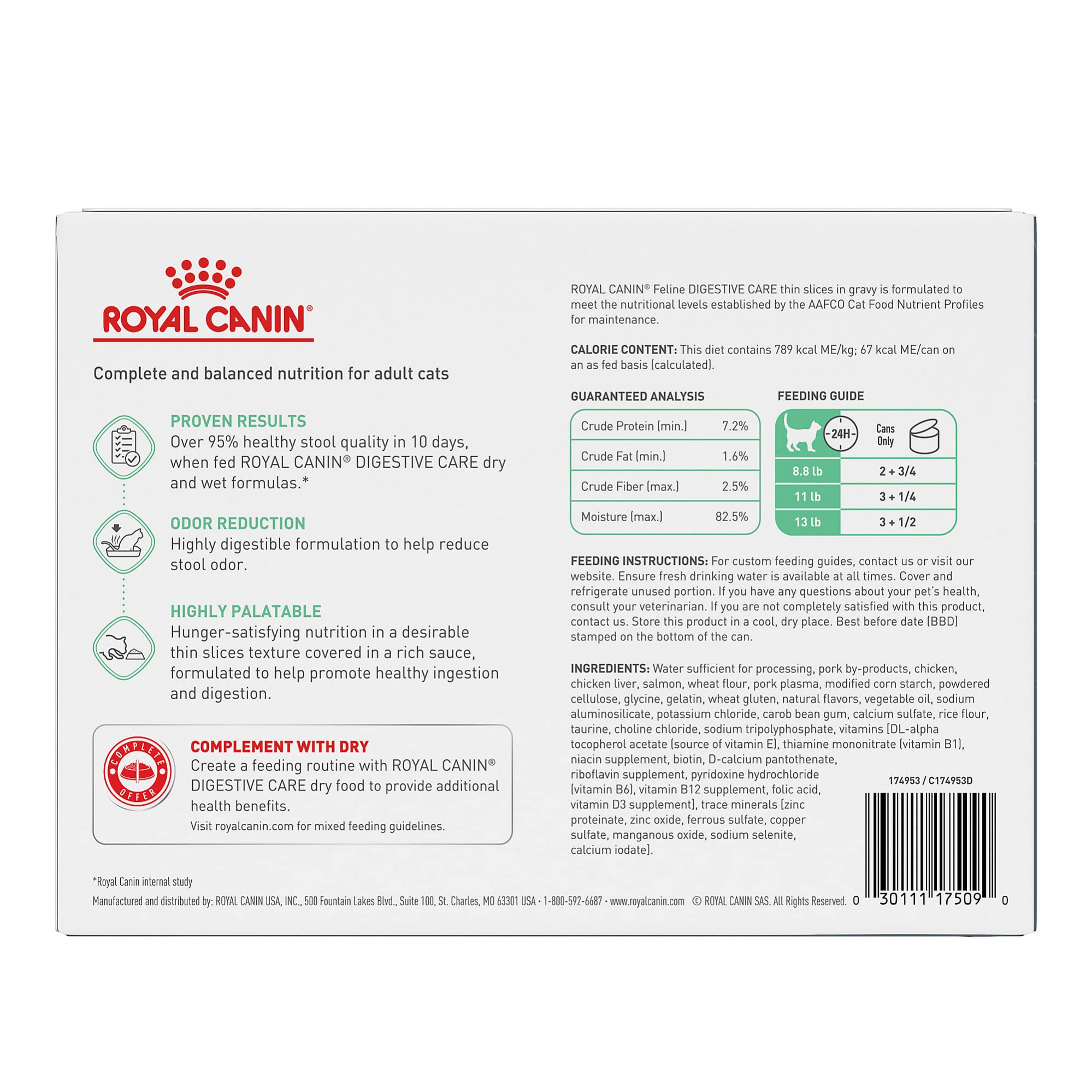 Royal Canin rebanadas en salsa con textura fácil de digerir