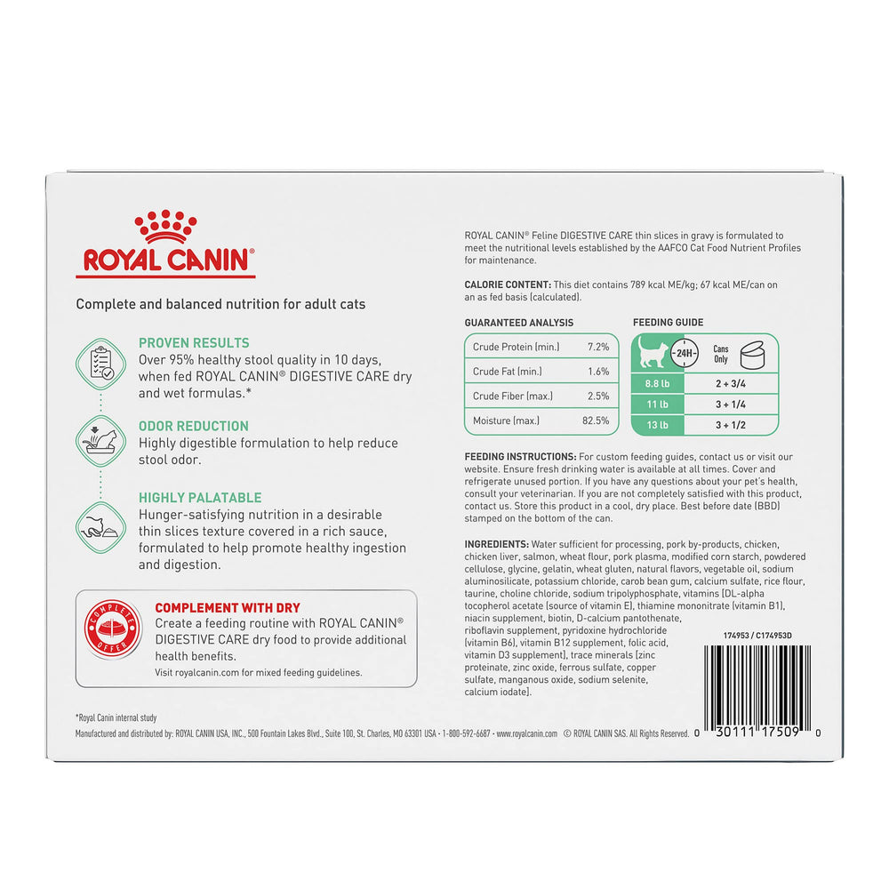 Royal Canin rebanadas en salsa con textura fácil de digerir