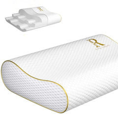 Royal Therapy vista frontal de la almohada mostrando contorno y soporte