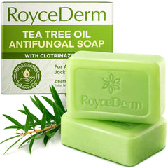 Roycederm barra frontal mostrando forma y etiqueta, limpieza efectiva