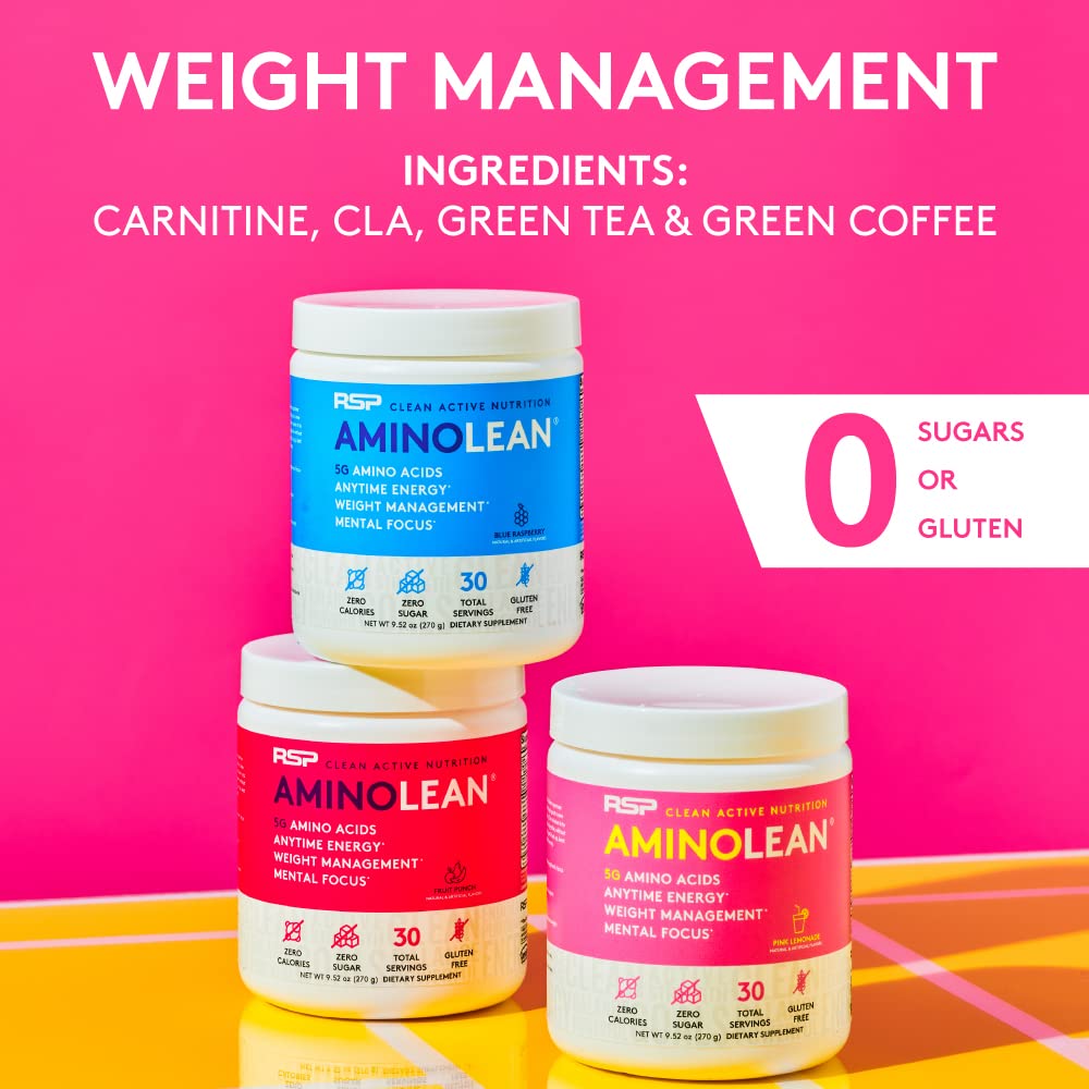 RSP NUTRITION ingredientes activos CLA L-Carnitina y té verde para apoyo metabólico