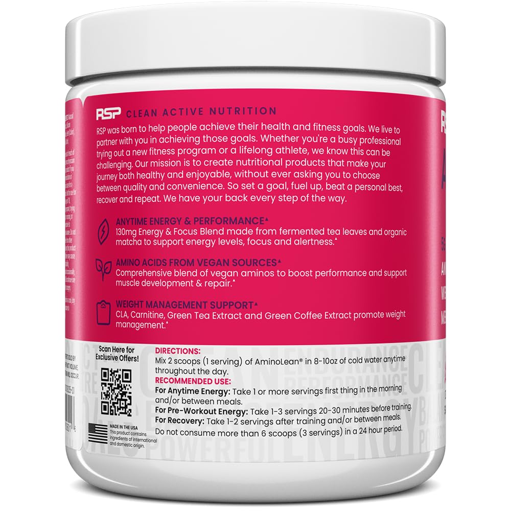 RSP NUTRITION AminoLean siendo usado en gimnasio para mejorar rendimiento