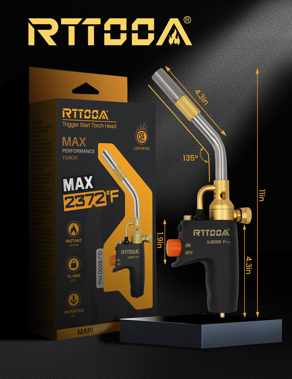 RTTOOA etiqueta con certificación CSA para confianza y seguridad