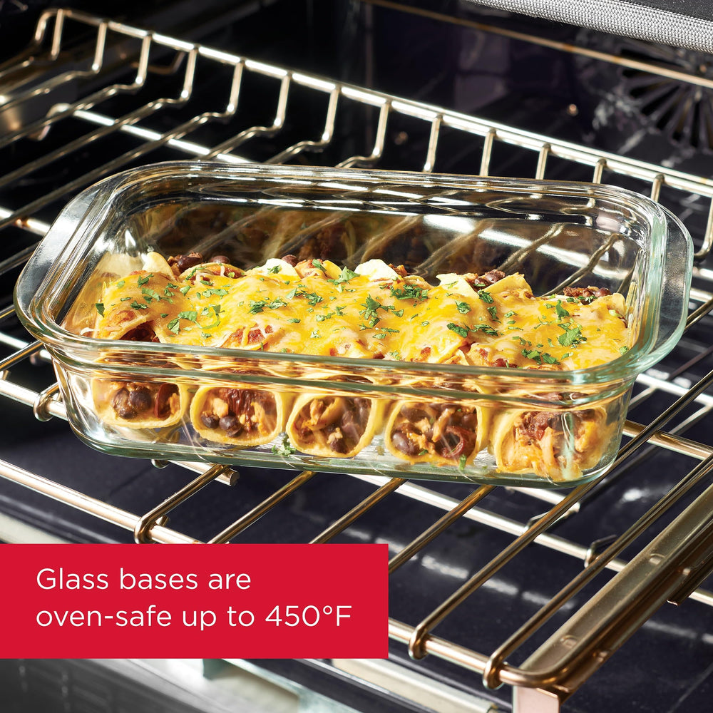 Rubbermaid Brilliance apilados en nevera optimizando espacio y organización