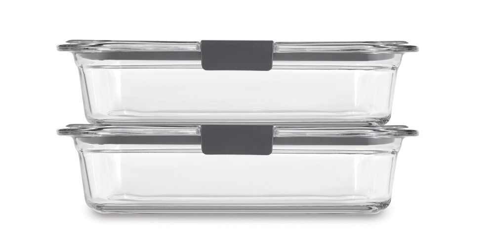 Rubbermaid Brilliance comparación de tamaño con fruta para escala práctica
