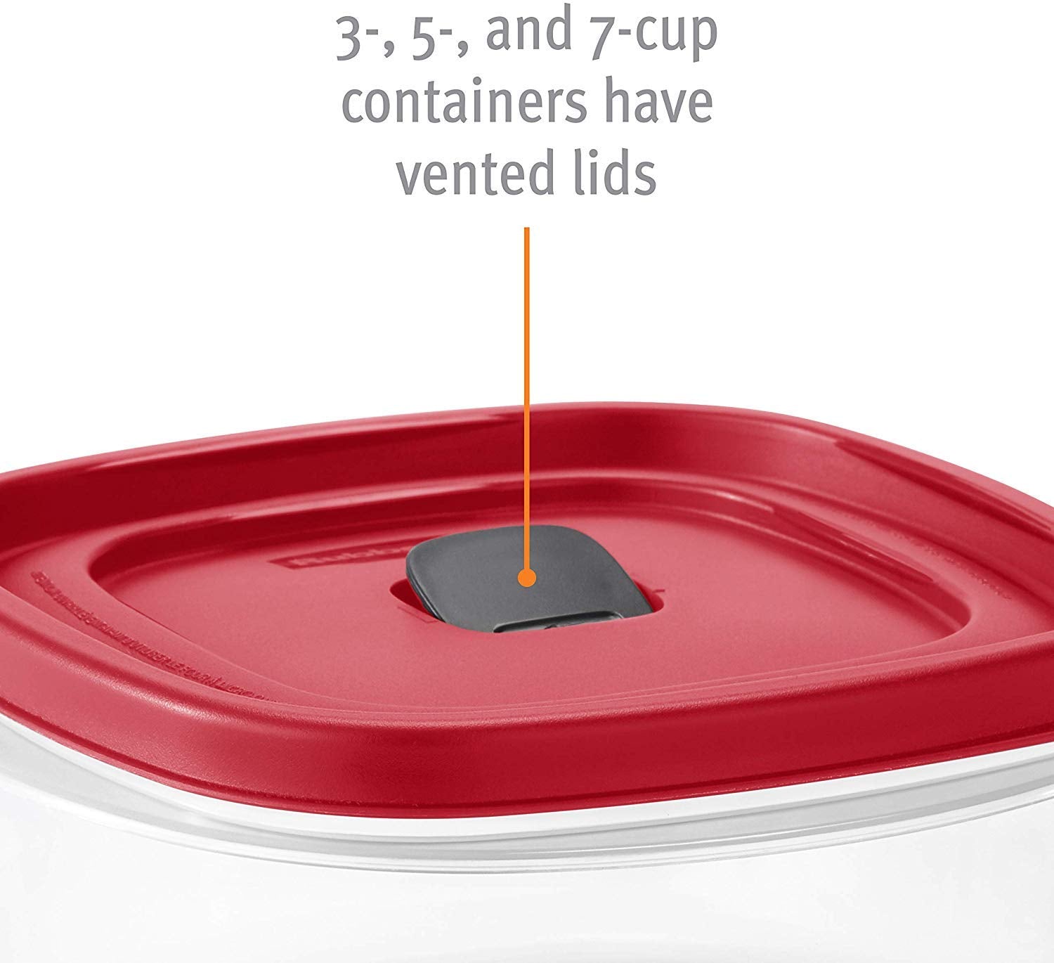 Rubbermaid comparación de tamaño, apilable y optimiza espacio