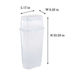 Rubbermaid detalle del compartimento superior con accesorios organizados