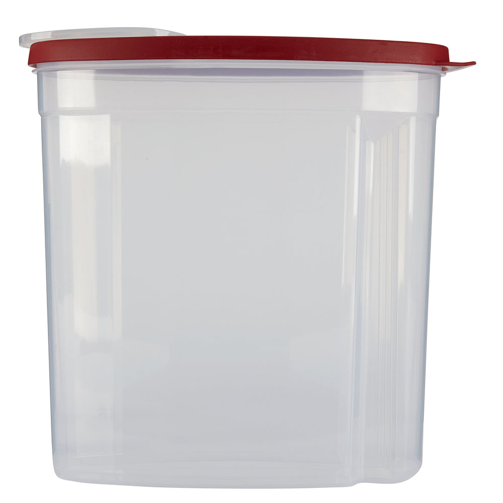 Rubbermaid detalle de tapa dual que facilita quitar y sellar con seguridad