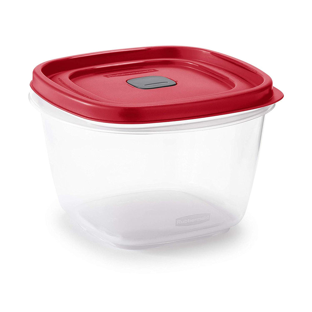 Rubbermaid primer plano de la tapa con ventilación y cierre encajable, previene salpicaduras