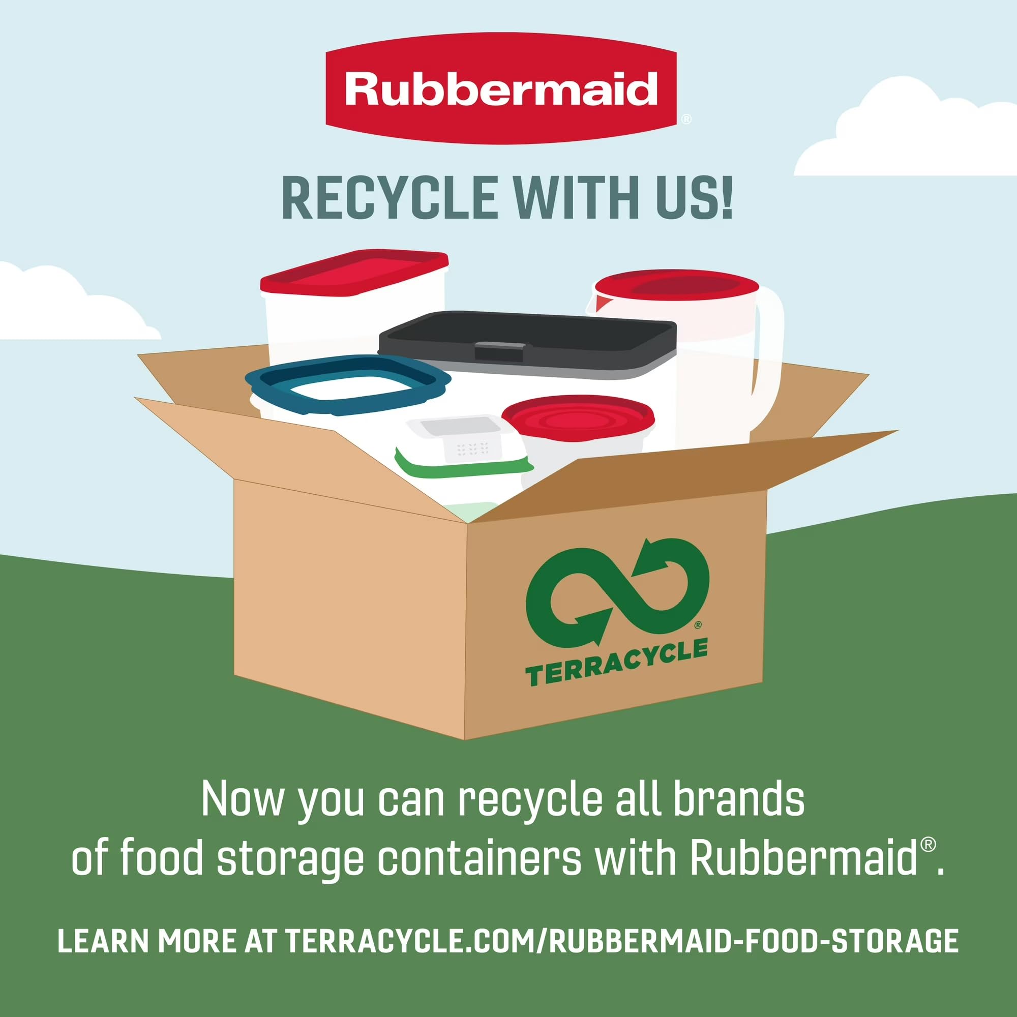 Rubbermaid pilas de recipientes ocupando poco espacio en un armario
