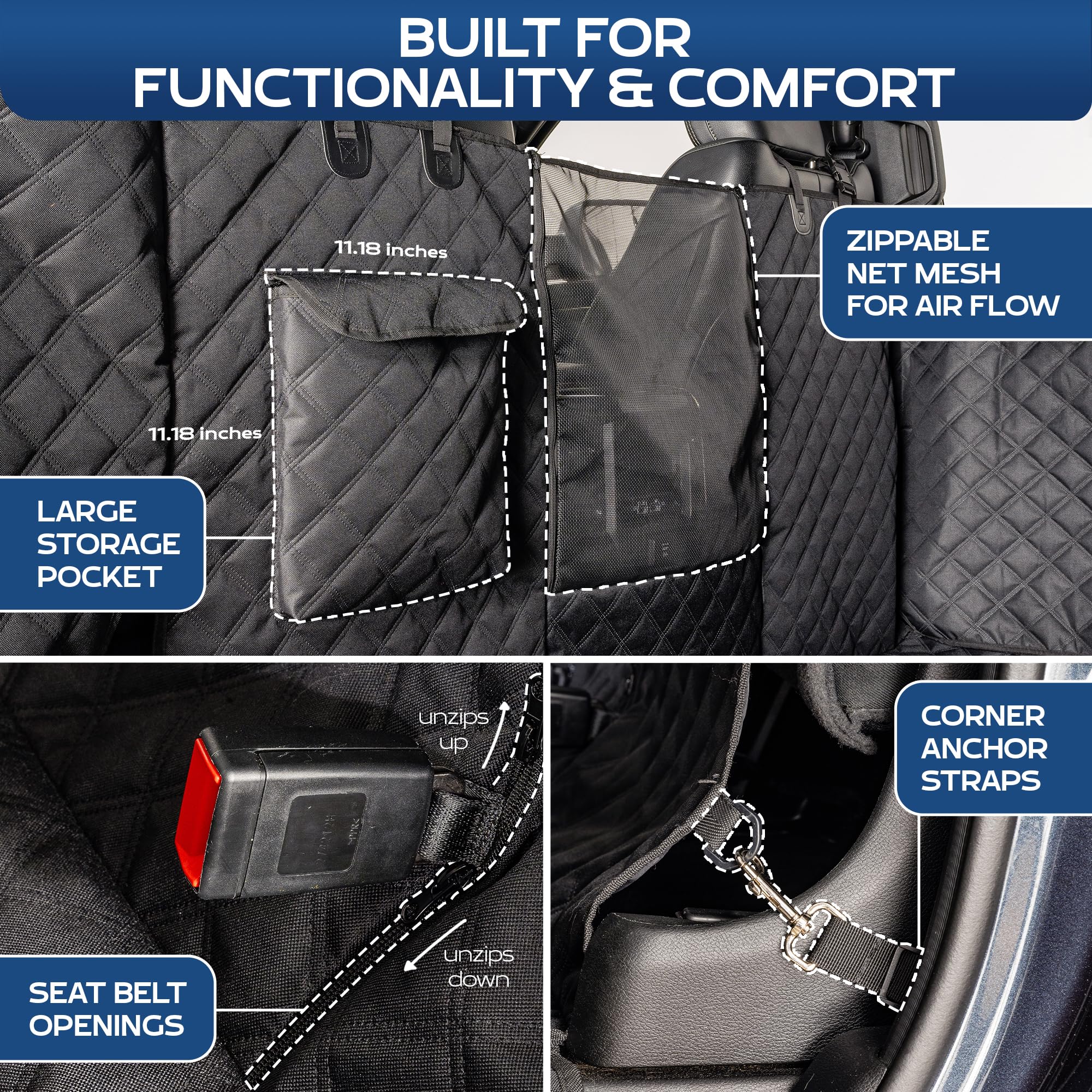 Ruff Liners comparación de tamaño en cabina crew cab para ajuste perfecto