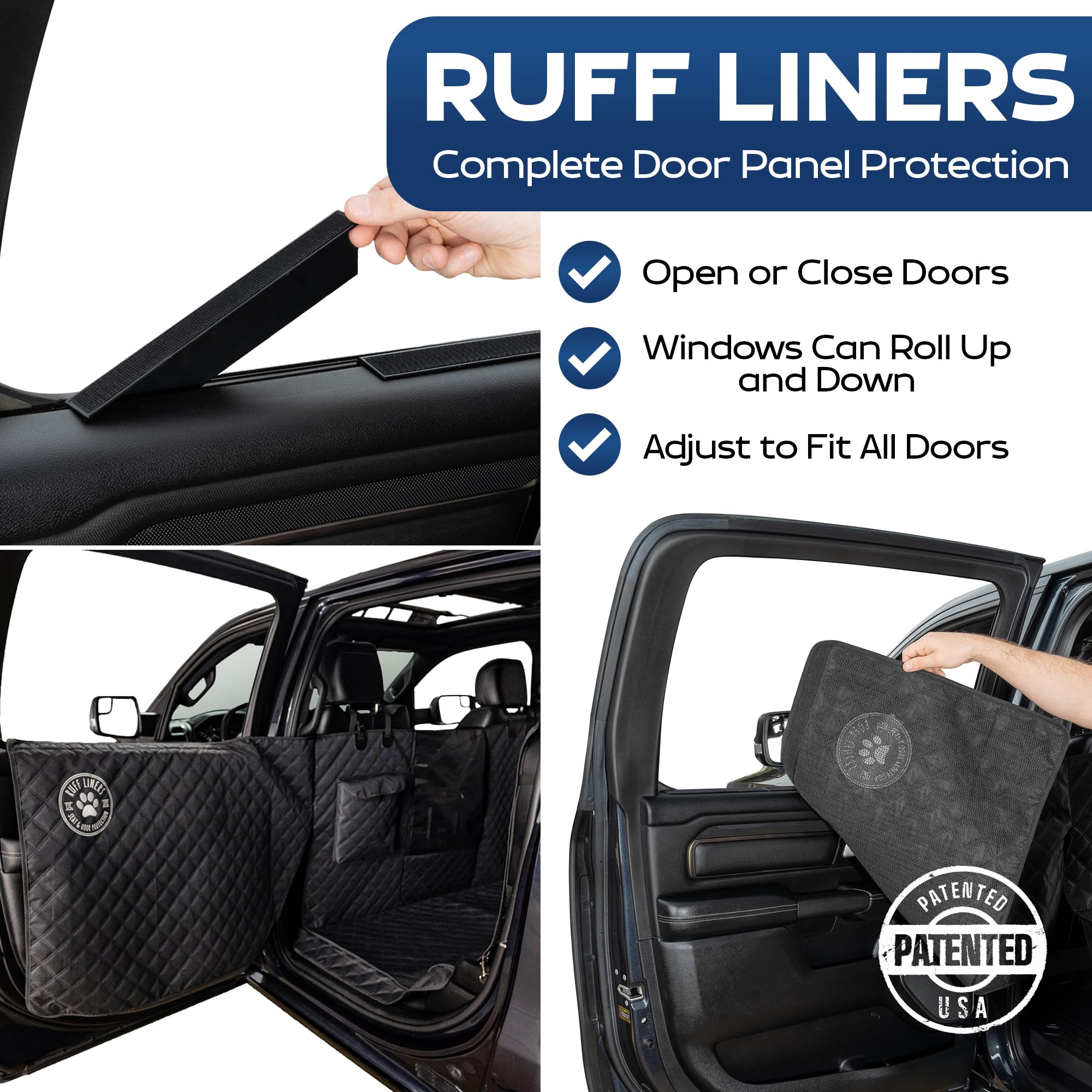 Ruff Liners textura impermeable resistente mostrando repelencia al agua