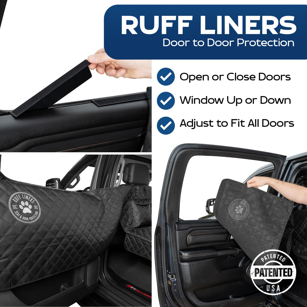 Ruff Liners primer plano de la base rígida y acolchado que ofrece estabilidad para perros pesados