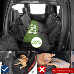 Ruff Liners asiento trasero convertido en plataforma continua listo para dos perros grandes