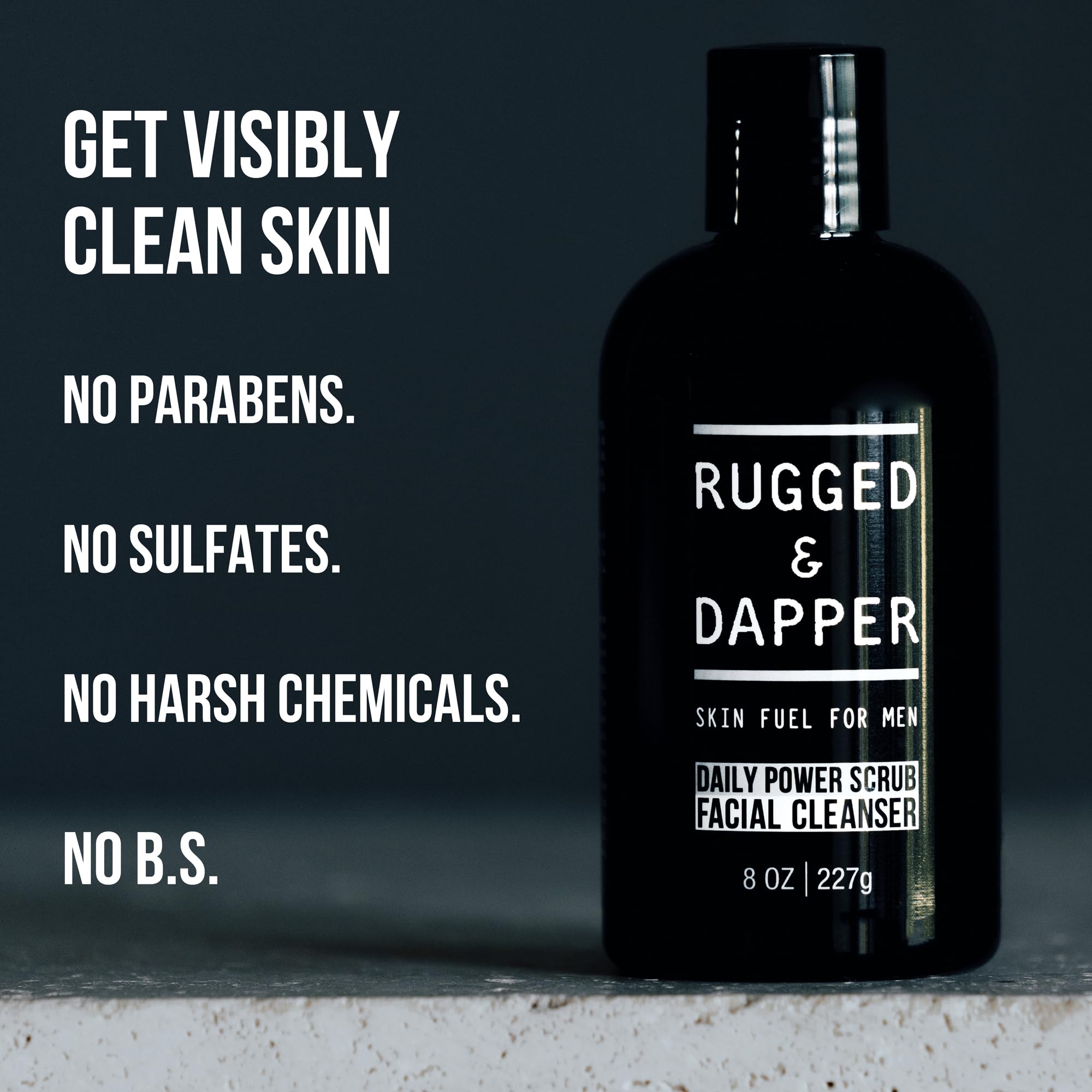 RUGGED & DAPPER cierre del dispensador que facilita el uso diario