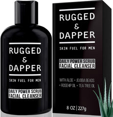 RUGGED & DAPPER frontal del envase mostrando diseño y uso diario