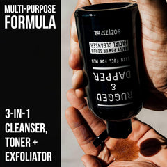 RUGGED & DAPPER textura del gel exfoliante que elimina impurezas