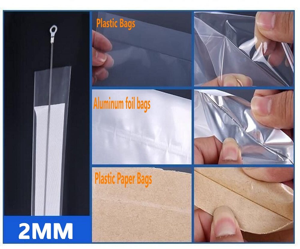 runruii sealer in use pressing a plastic bag closed to demonstrate fast operation