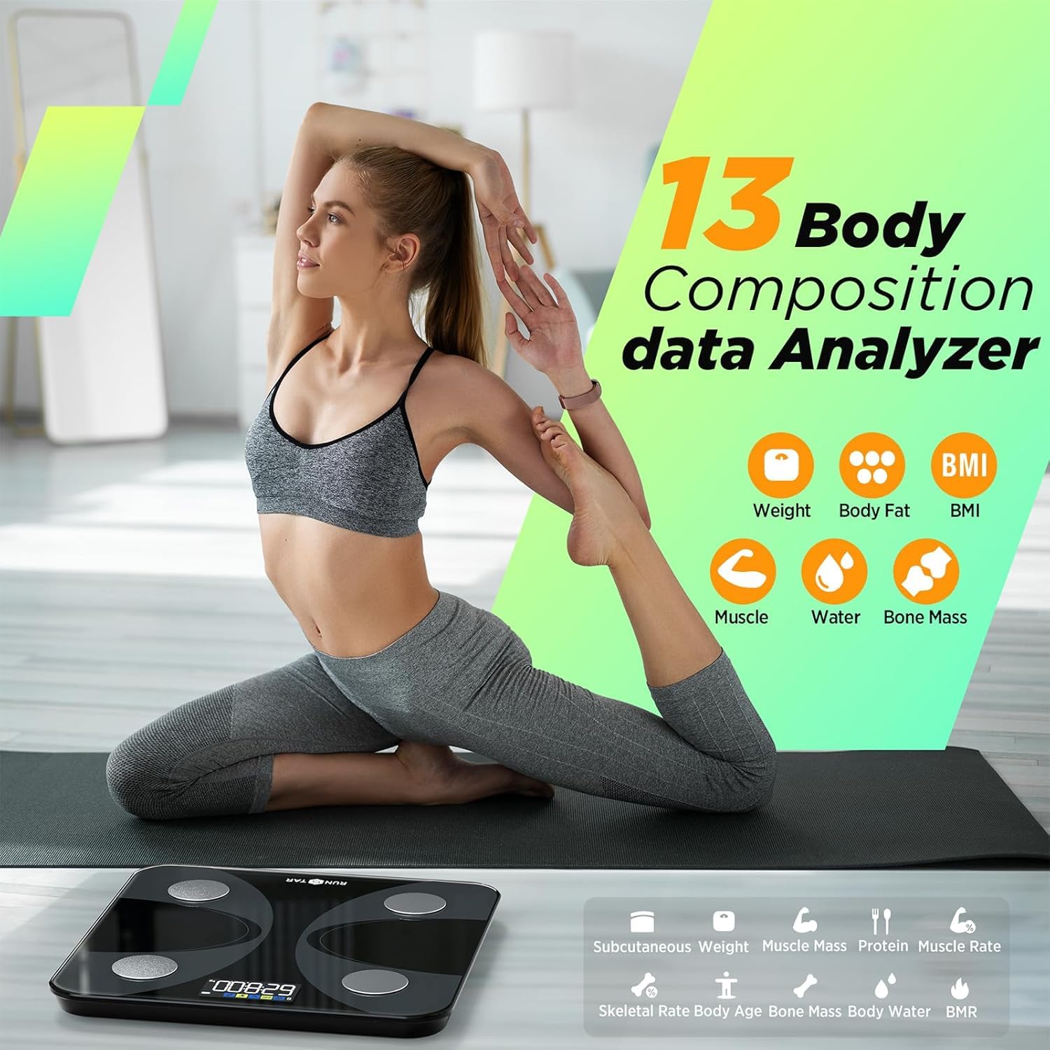RunSTAR vista lateral mostrando grosor y ubicación de sensores confiables