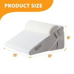 Ruqmuis almohadas en cama para leer con espalda elevada y postura cómoda