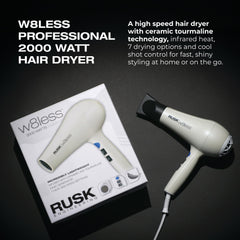 RUSK W8less primer plano de rejilla cerámica indicando calor uniforme