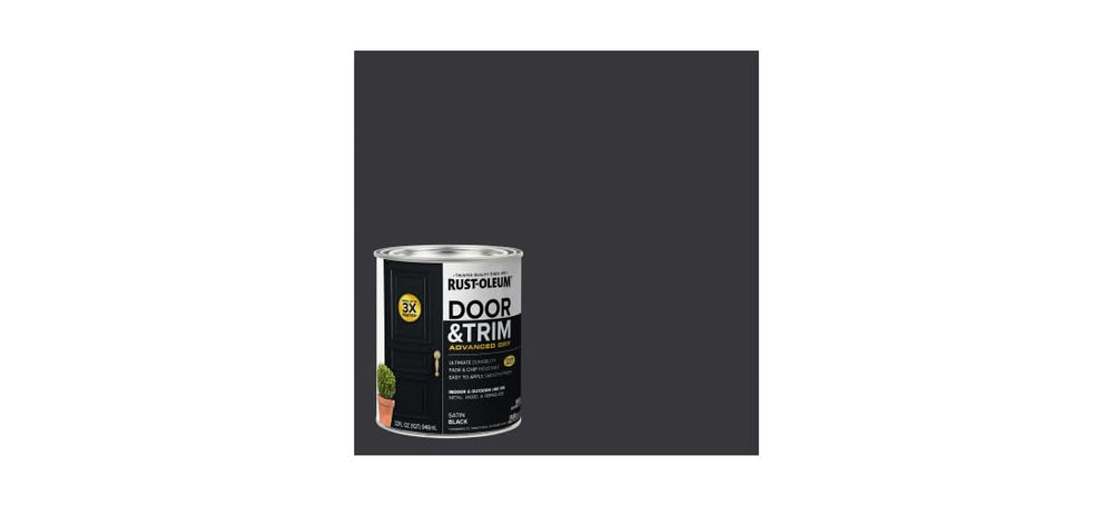 Rust-Oleum puerta pintada en uso que evidencia protección y estética