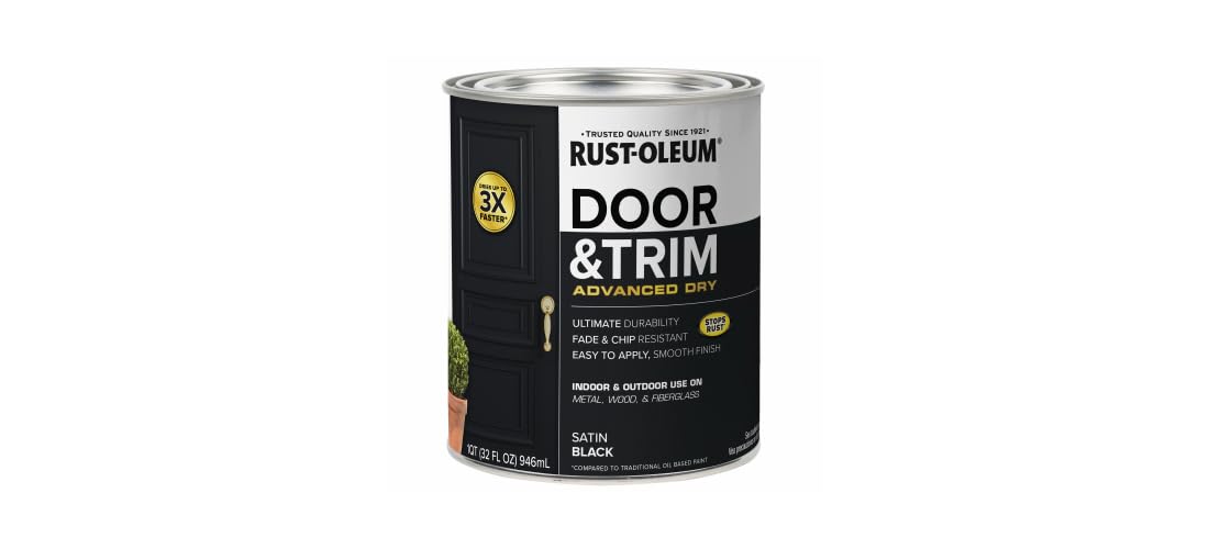 Rust-Oleum textura de la pintura satinada que destaca acabado liso