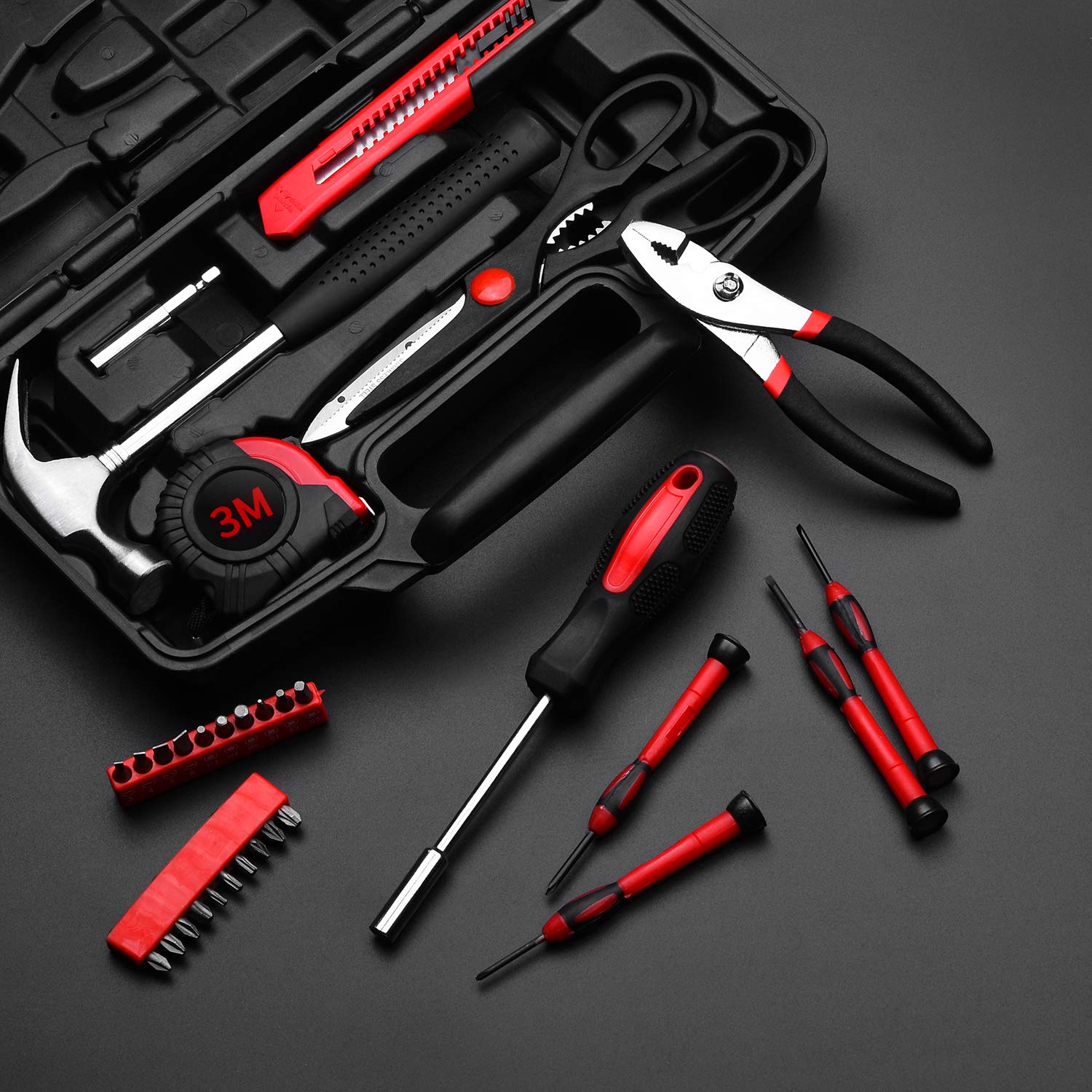 RVOGJP toolcase open layout with organized slots for fast tool access and neat storage