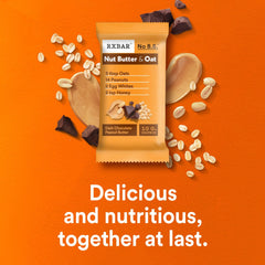 RXBAR barra cortada por la mitad mostrando relleno y capas internas