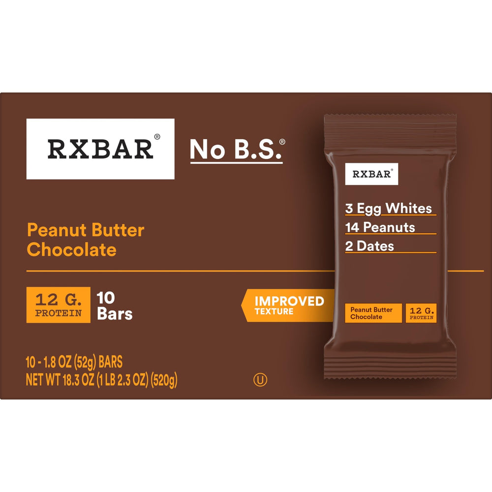 RXBAR barra junto a taza de café para un desayuno rápido y sabroso