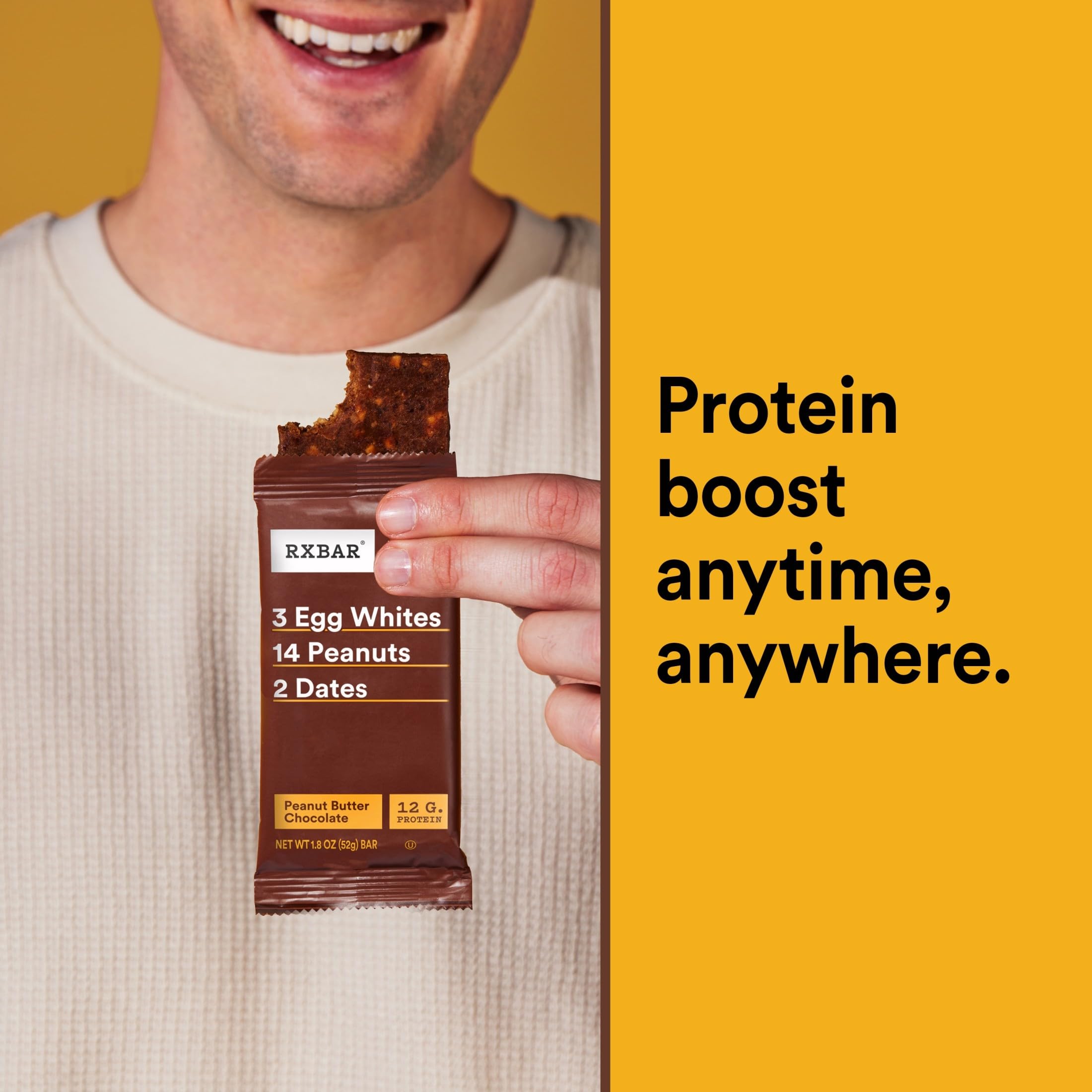 RXBAR barra empaquetada individualmente para llevar y consumir fácil