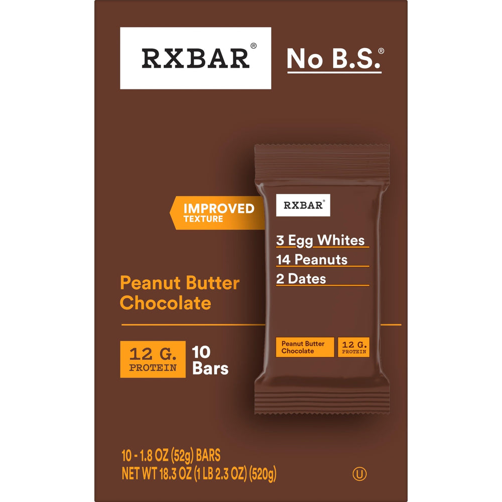 RXBAR barras dentro de una bolsa de gimnasio listos para ejercicio