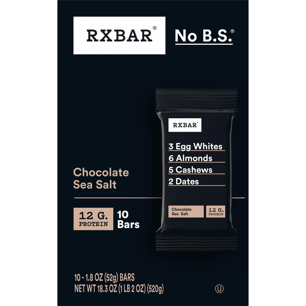RXBAR barra junto a café en mesa, alternativa para desayuno rápido