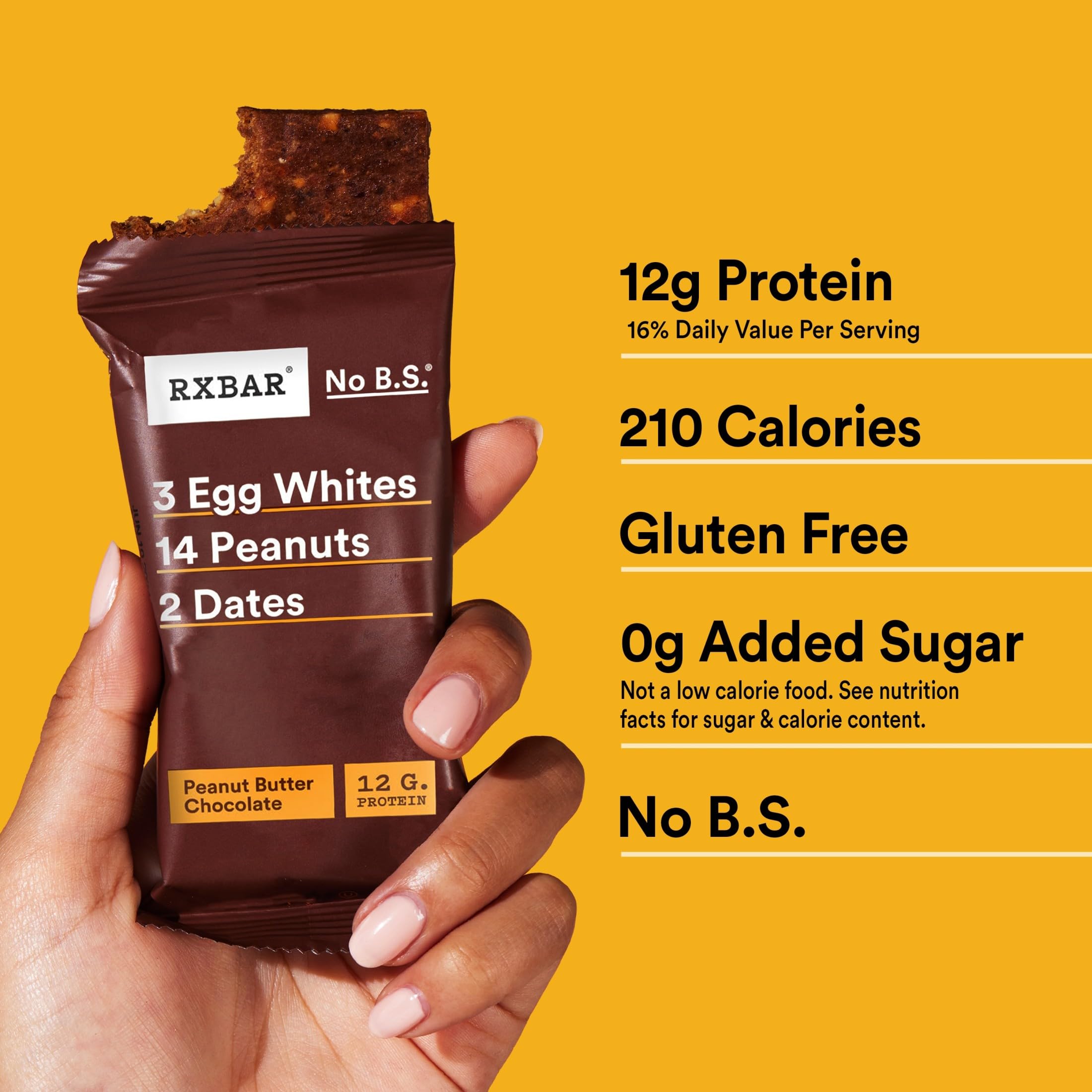 RXBAR primer plano de cacahuates para resaltar sabor y textura
